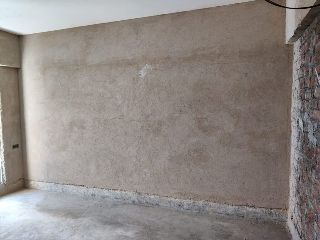 Base plaster application