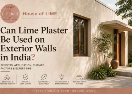 Can Lime Plaster Be Used on Exterior Walls India