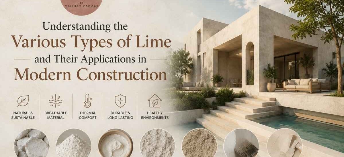 Various Types of lime and their applications in Modern Construction