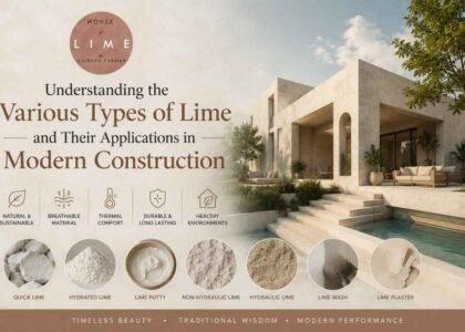 Various Types of lime and their applications in Modern Construction