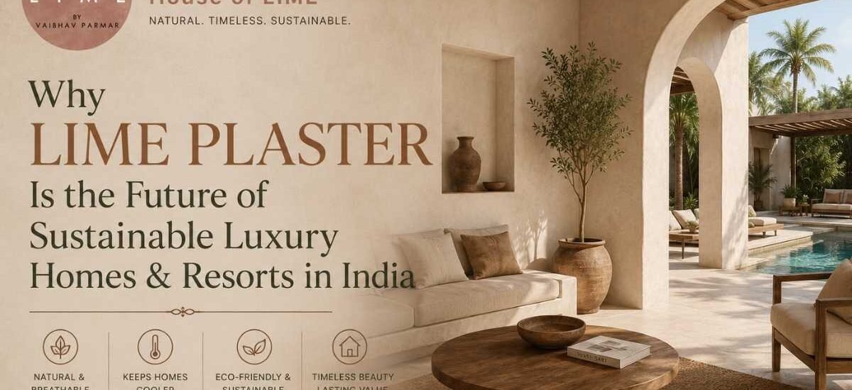 Why Lime PLaster is the future of Sustainalbe Luxury Home and Resorts in India
