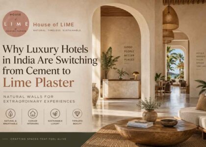 Why Luxury hotels in India Are switching from cement to Lime plaster